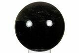 Polished Silver Sheen Obsidian Sphere - Mexico #362095-1